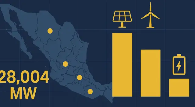 PVIRCE 2025–2030: los 28,004 MW que reordenan el mapa de generación en México