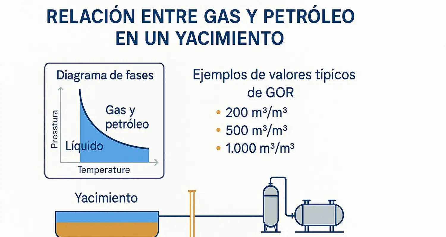 ¿Qué es el GOR? Ratio Gas-Petróleo y su importancia en el diseño de yacimientos