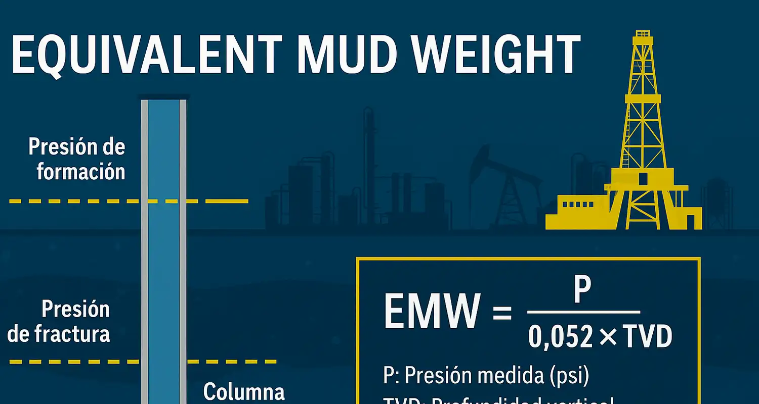EMW (Equivalent Mud Weight): cálculo crítico para la estabilidad del pozo