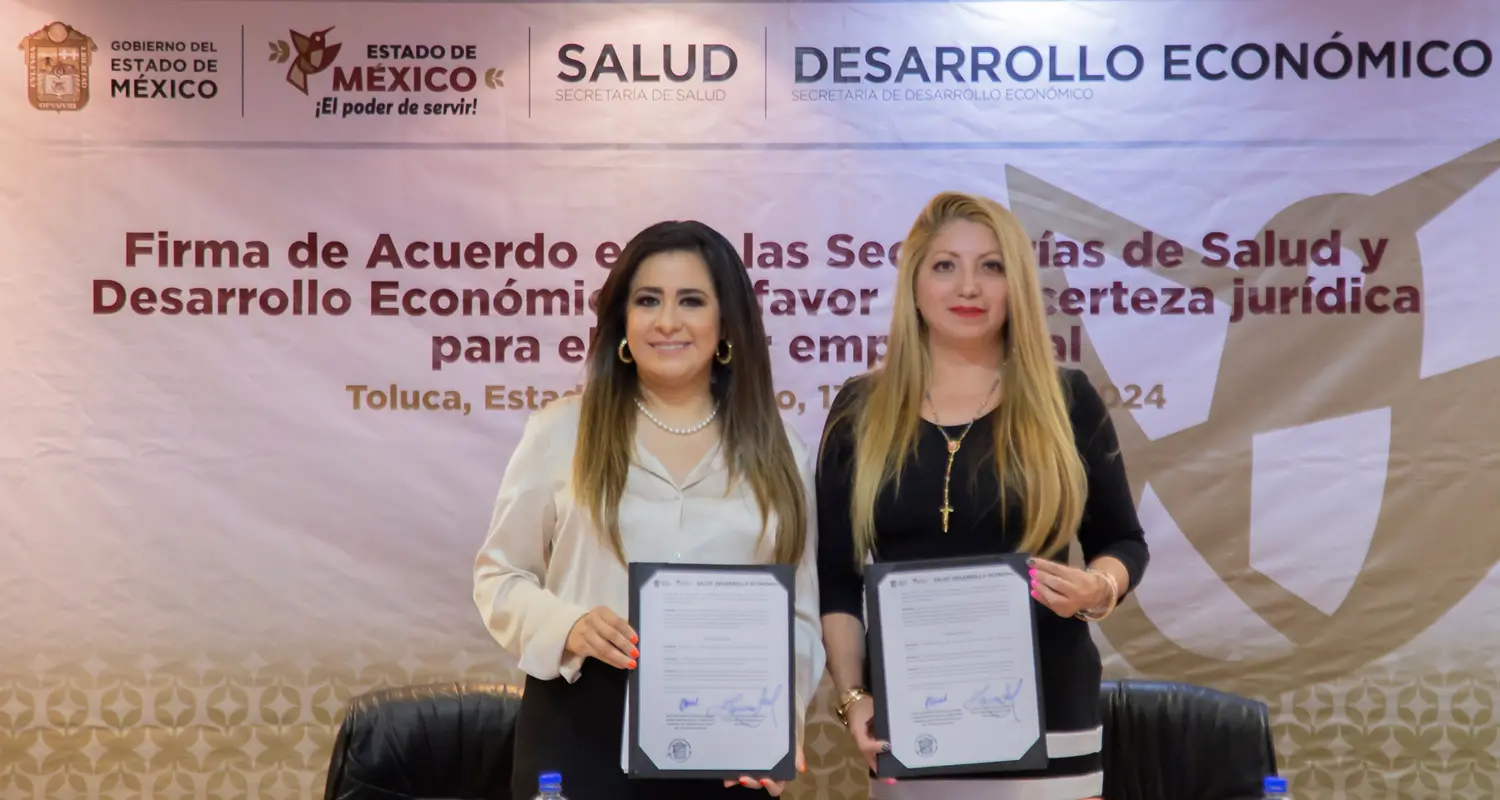 Gobierno del Estado de México brinda certeza jurídica al sector empresarial con acciones de mejora regulatoria y fomento sanitario