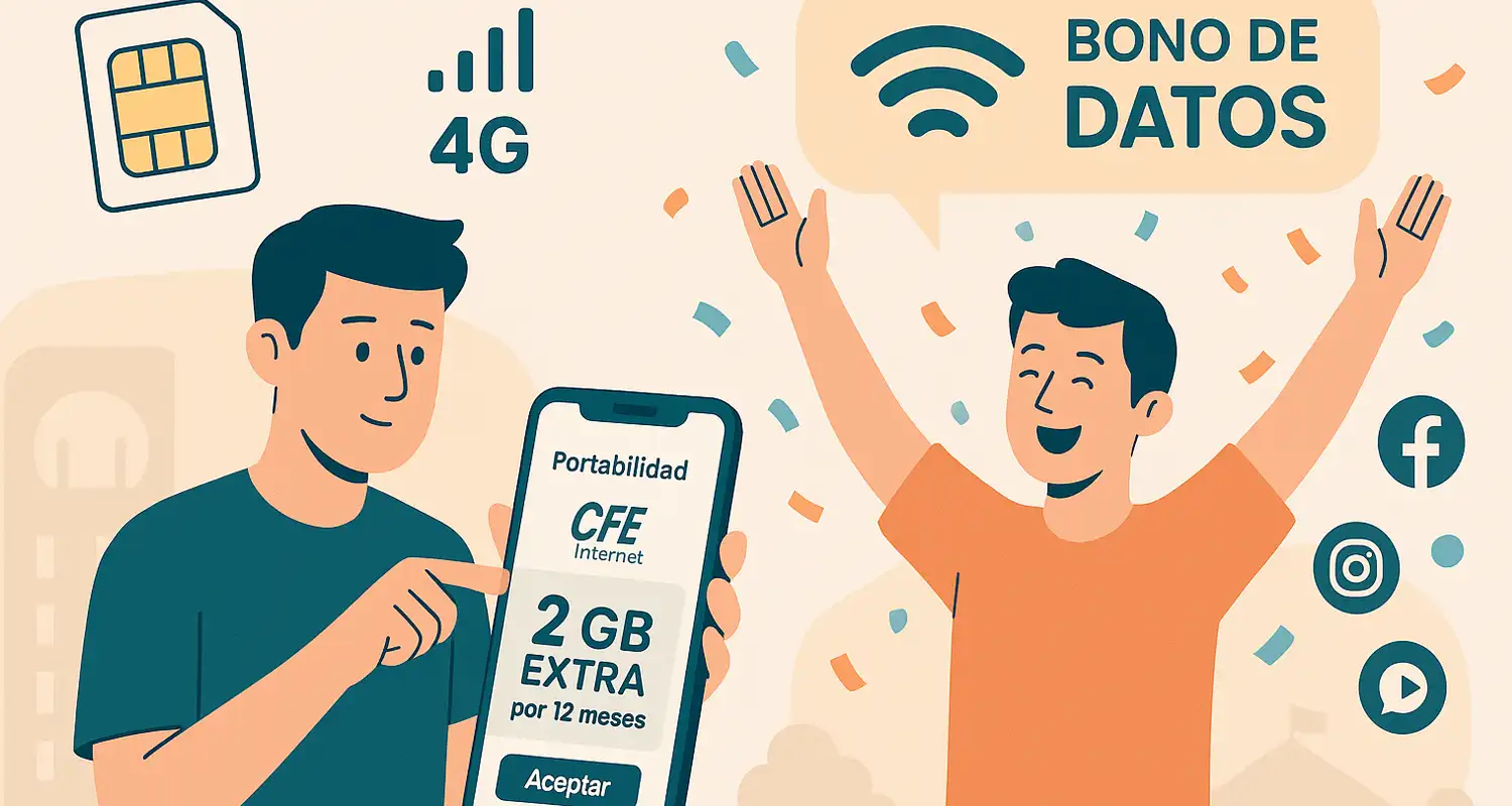 CFE Internet 2025: portabilidad numérica y bonos por cambiarte
