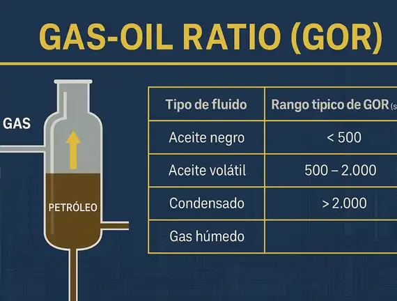 Gas-Oil Ratio (GOR): Qué es, cómo se calcula y su impacto en la producción de hidrocarburos