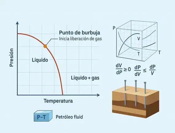 Presión de burbuja: definición, cálculo e impacto en yacimientos petroleros