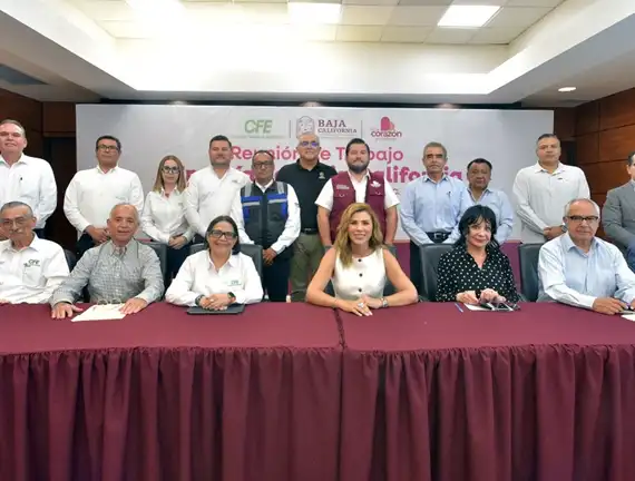 CFE y Gobierno de Baja California refuerzan red eléctrica ante alta demanda