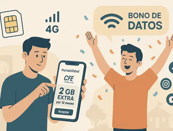 CFE Internet 2025: portabilidad numérica y bonos por cambiarte