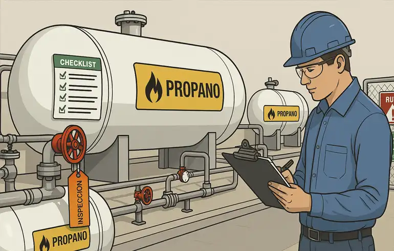 Checklist obligatorio de seguridad antes de operar plantas de Gas L.P. según la NOM-018-ASEA-2023