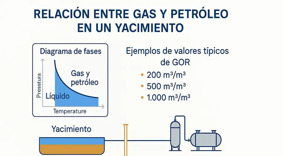 ¿Qué es el GOR? Ratio Gas-Petróleo y su importancia en el diseño de yacimientos