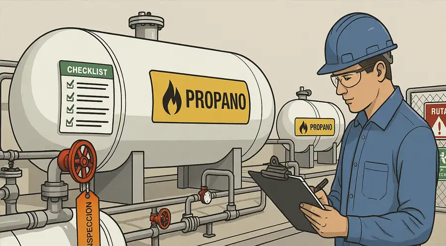 Checklist obligatorio de seguridad antes de operar plantas de Gas L.P. según la NOM-018-ASEA-2023