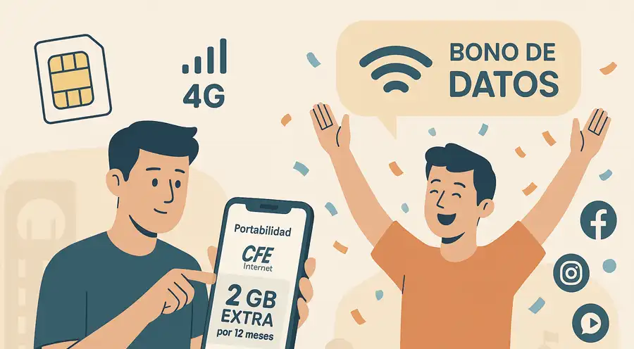 CFE Internet 2025: portabilidad numérica y bonos por cambiarte