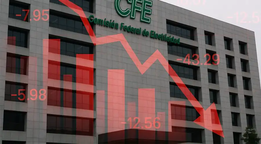 CFE registra su peor primer trimestre en 4 años con pérdidas de 16,100 mdp