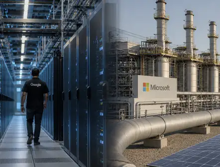 Big Tech invierte en solar espacial y fusión mientras sus operaciones corren a gas