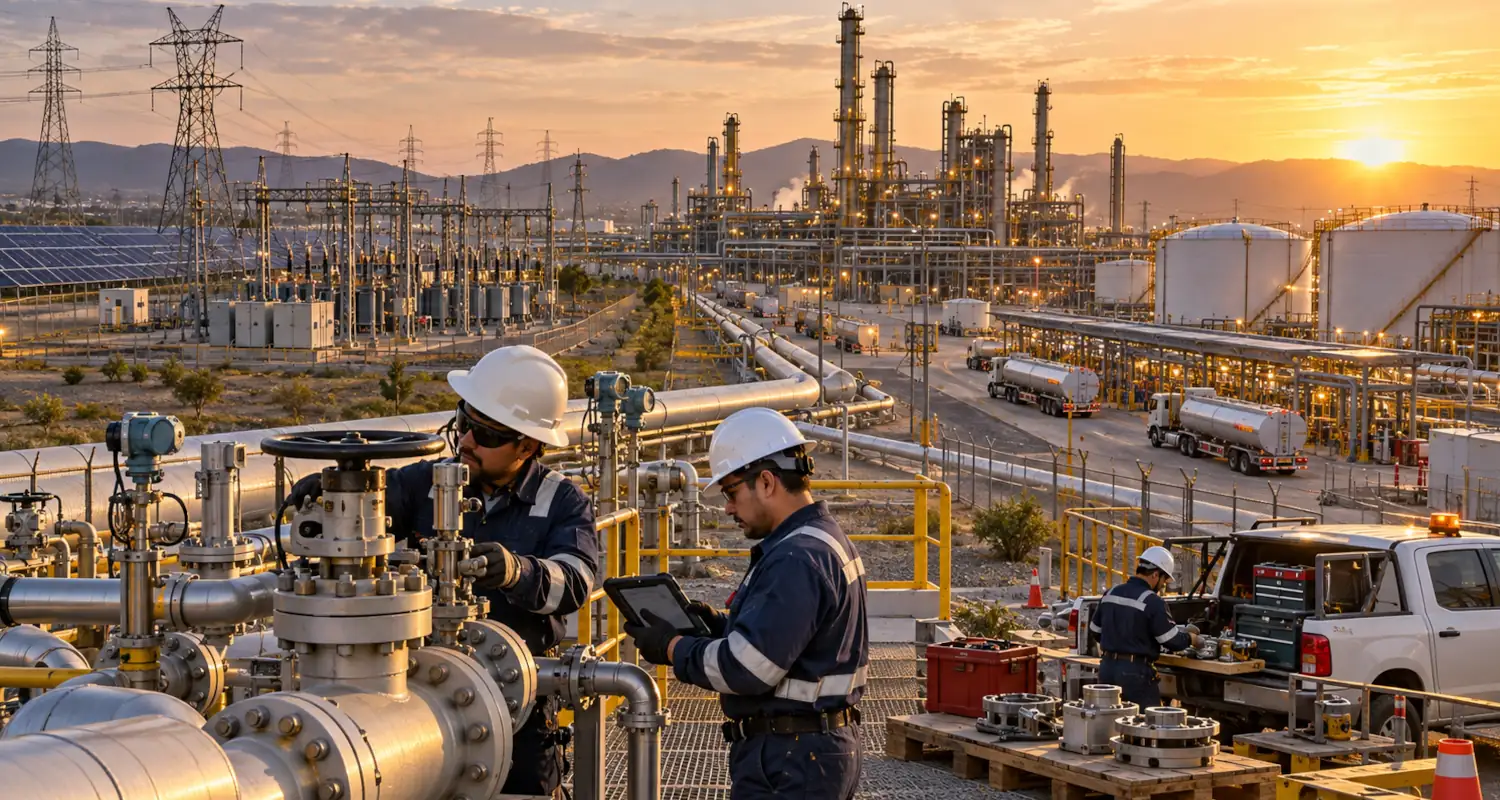 La cadena invisible de proveedores que sostiene petróleo, gas, electricidad y combustibles