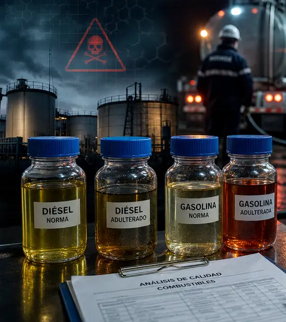 Combustible adulterado en México: el riesgo oculto del huachicol fiscal para consumidores