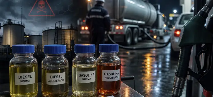Combustible adulterado en México: el riesgo oculto del huachicol fiscal para consumidores