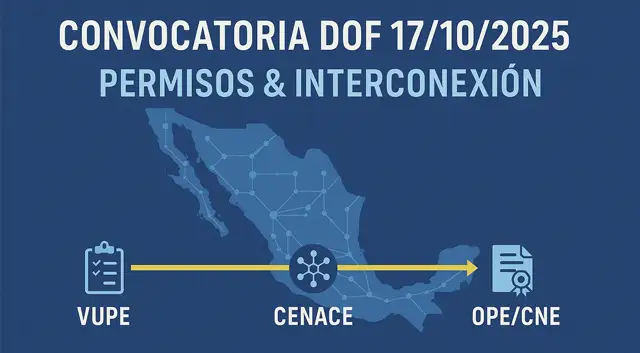 Convocatoria extraordinaria para permisos y estudios de interconexión
