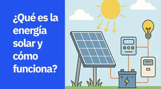 ¿Qué es la energía solar y cómo funciona?