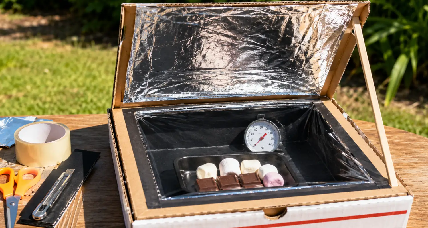 Cómo hacer un horno solar con cartón y papel aluminio