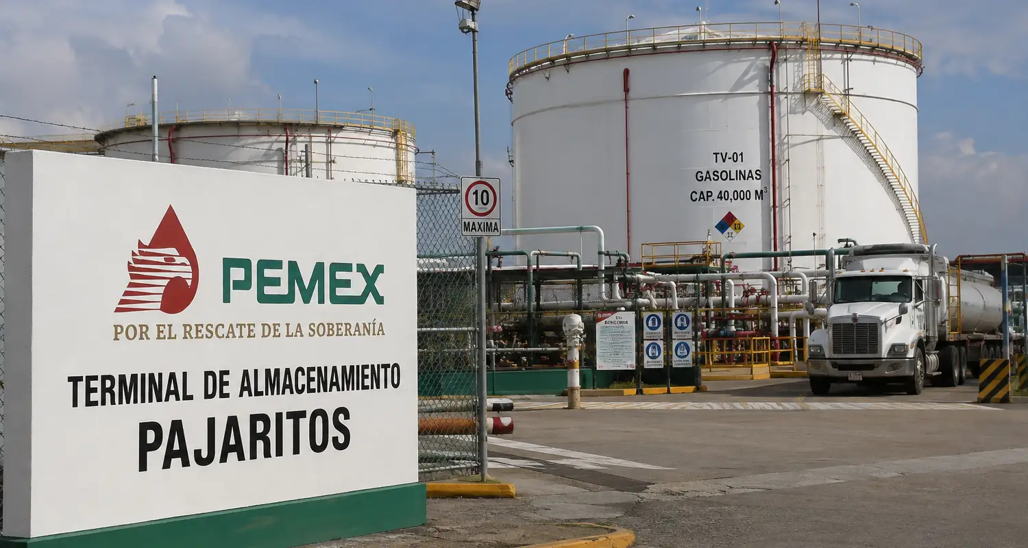 Pemex atiende incidente en Terminal Pajaritos; riesgo para suministro sureste