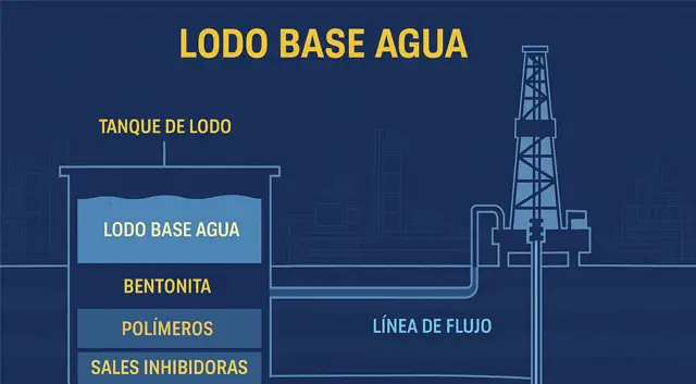 Lodo Base Agua en perforación: definición, aplicaciones y diferencias con lodo base aceite