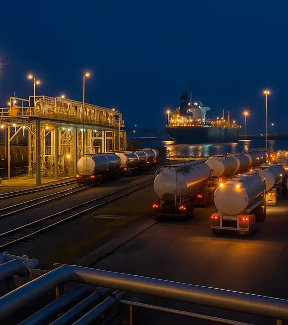 Logística 360°: ductos, TAR, autotanques, ferrocarril y cabotaje