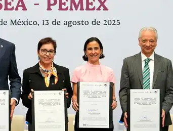 Pemex y ASEA firman pacto por energía limpia