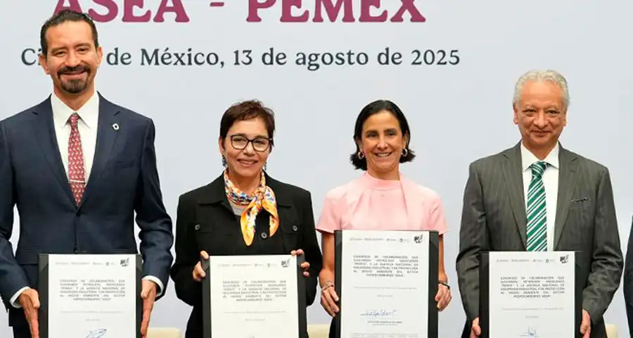 Pemex y ASEA firman pacto por energía limpia