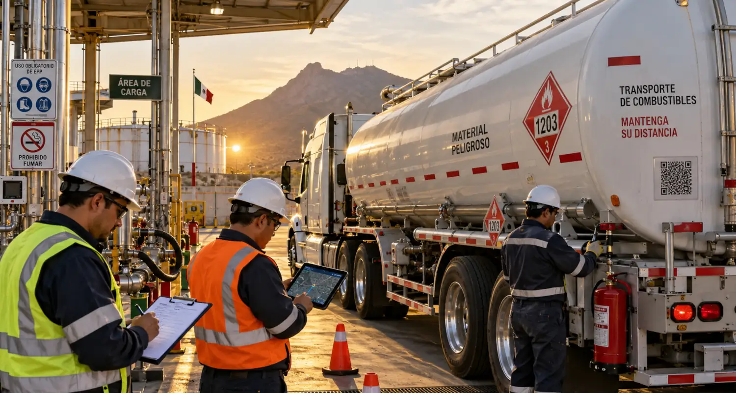 Pipas de combustible en México: regulación, seguros, seguridad y trazabilidad antes de contratar
