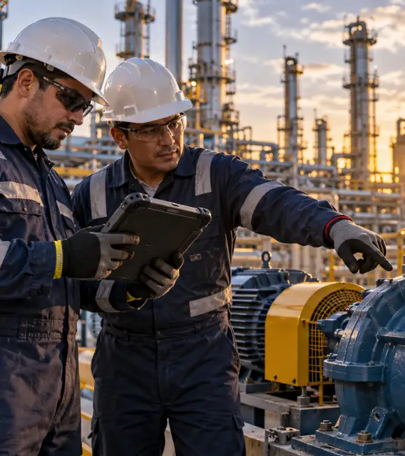 Proveedores para refinerías: bombas, válvulas, sensores, mantenimiento y paros de planta