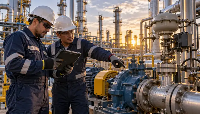Proveedores para refinerías: bombas, válvulas, sensores, mantenimiento y paros de planta