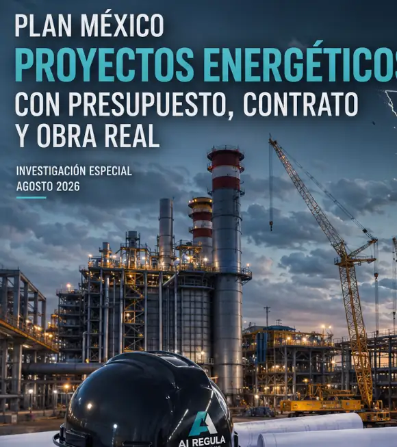 Plan México: proyectos energéticos con presupuesto, contrato y obra real