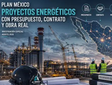 Plan México: proyectos energéticos con presupuesto, contrato y obra real