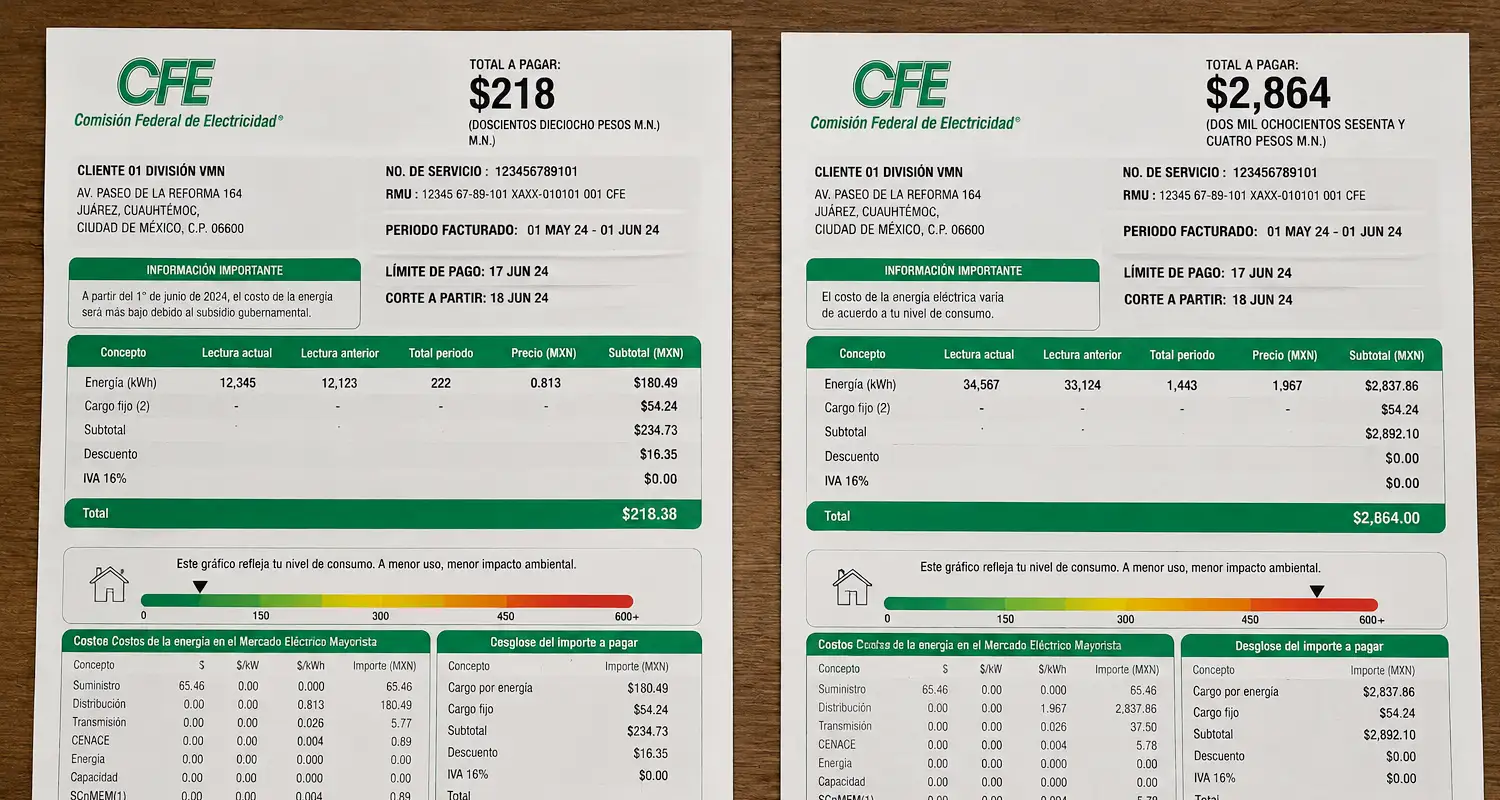 Qué hacer si después del cambio de medidor CFE llegó más caro tu recibo de luz