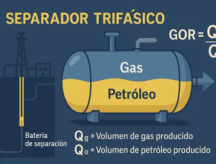 Relación gas-petróleo (GOR): qué es, cómo se calcula y qué revela del yacimiento