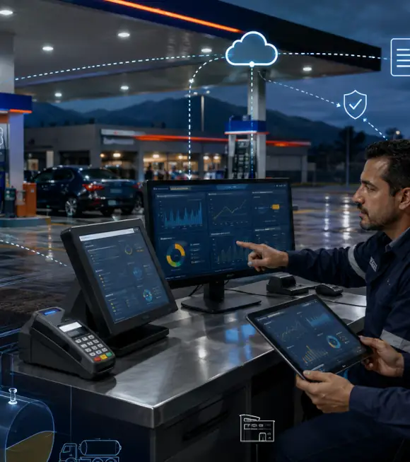 Software para gasolineras y combustibles: control, facturación, inventario y riesgo