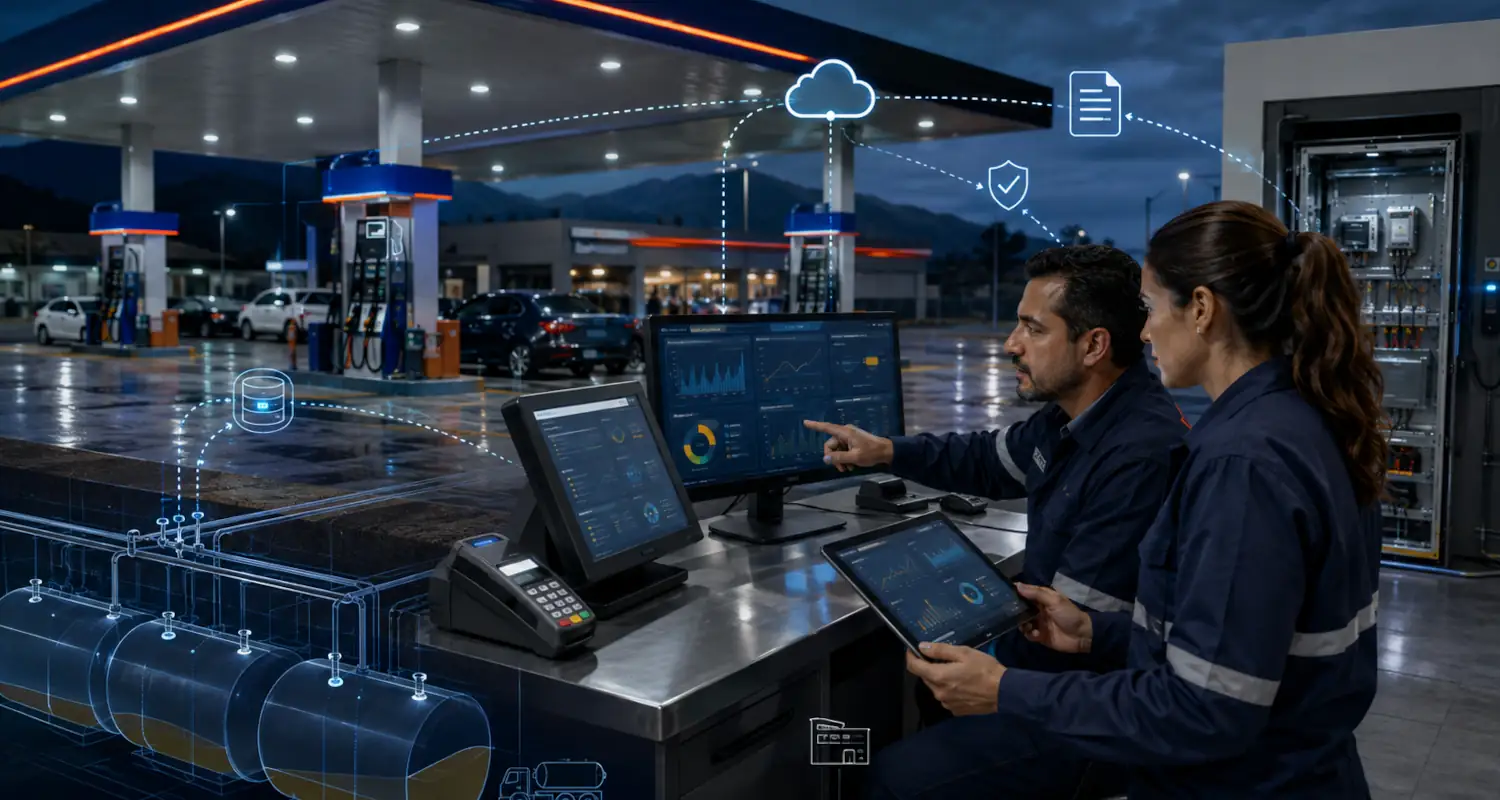 Software para gasolineras y combustibles: control, facturación, inventario y riesgo