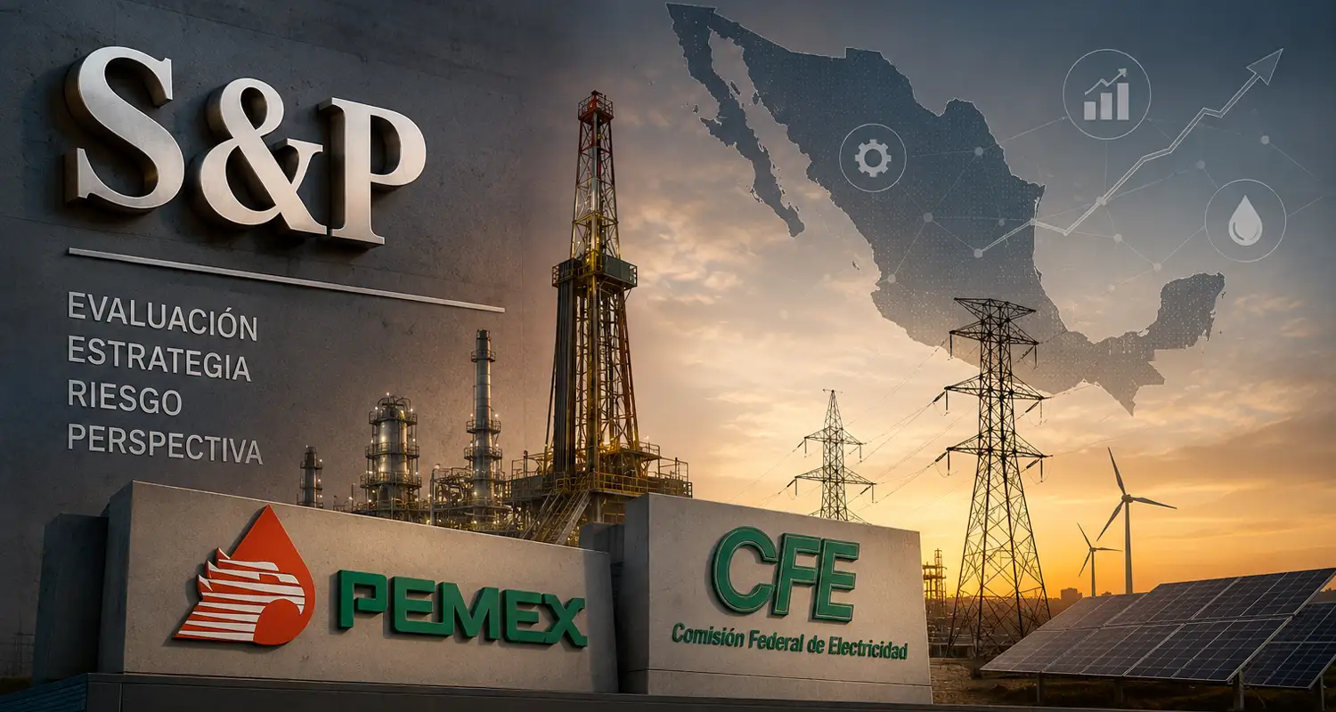Perspectiva negativa de S&P: riesgos para Pemex, CFE y la seguridad energética
