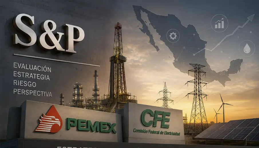 Perspectiva negativa de S&P: riesgos para Pemex, CFE y la seguridad energética